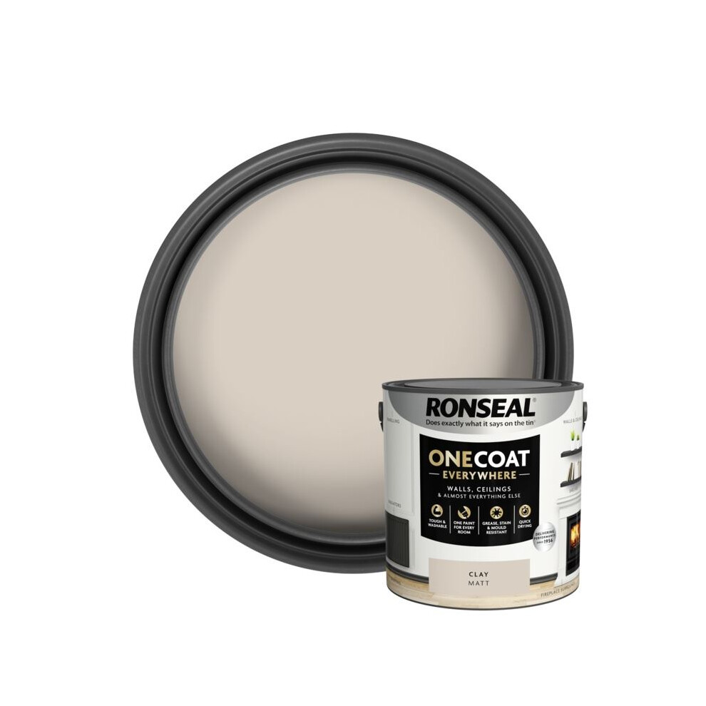 Ronseal (Clay) One Coat Everywhere Matt Paint 2.5L