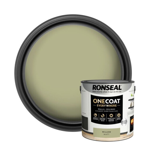 Ronseal (Willow) Ronseal One Coat Everywhere Matt Paint 2.5L