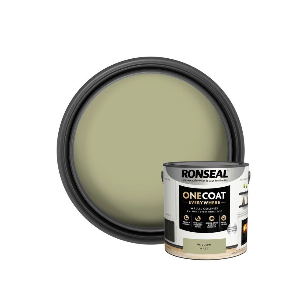 Ronseal (Willow) One Coat Everywhere Matt Paint 2.5L