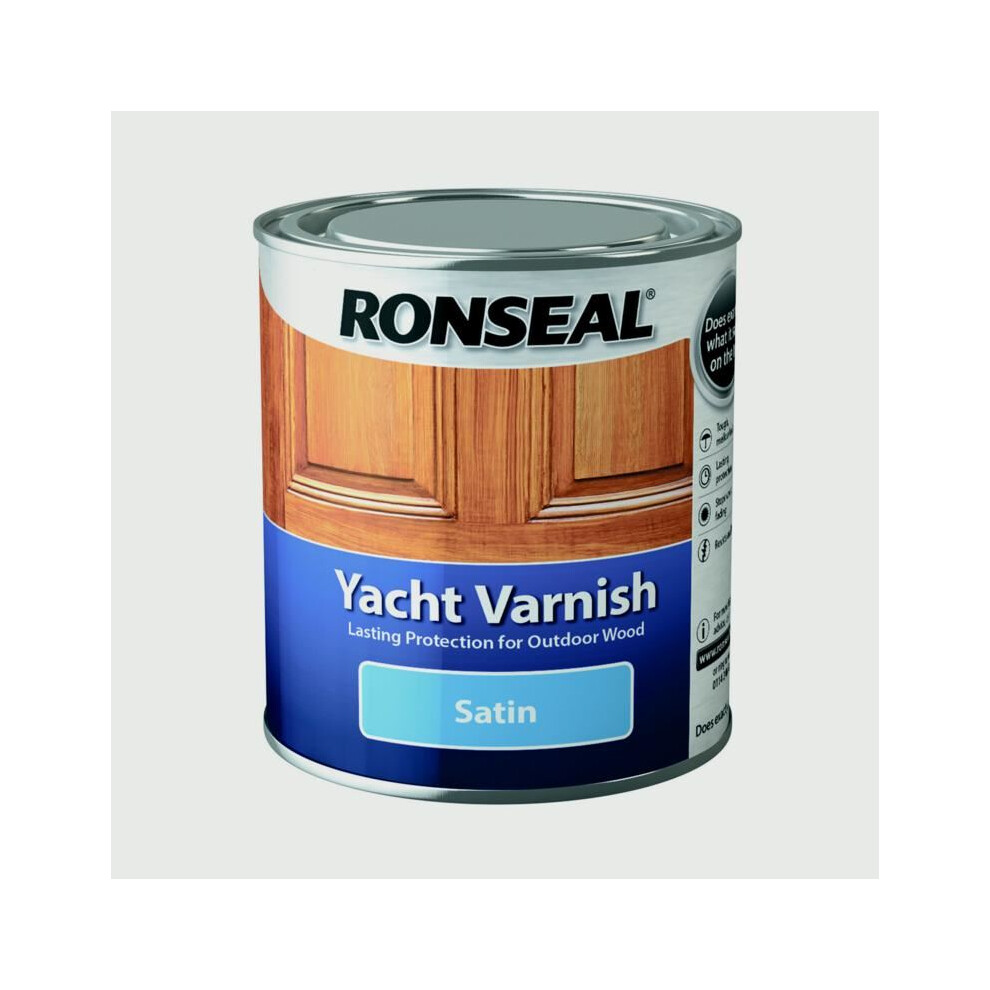 Ronseal 30242 Exterior Yacht Varnish Satin 500ml