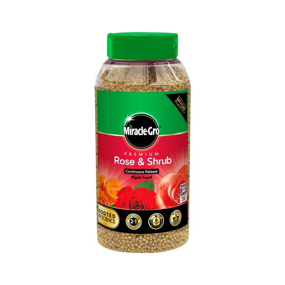 Miracle-Gro Rose Shrub Plant Food Continuous Release Granule Feed 900G