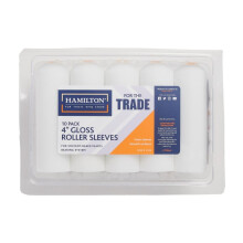 HAMILTON for The Trade Mini Foam Roller Sleeves, 10 Pack, 4", White,3281610-40
