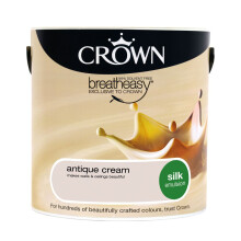 (Antique Cream) Crown Silk Paint Emulsion Walls & Ceilings 2.5L