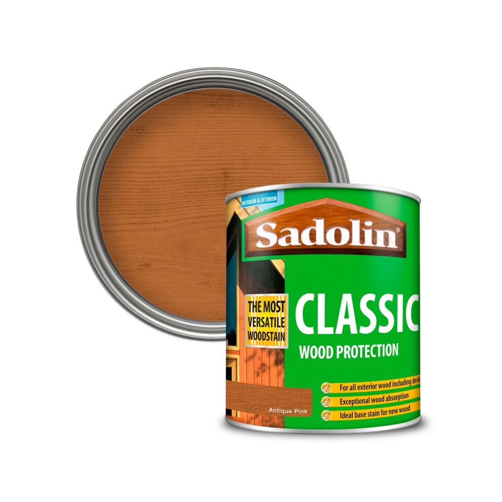 Sadolin 5028457 Classic Wood Protection Antique Pine 1 Litre
