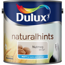 Dulux Matt Emulsion Paint For Walls And Ceilings - Nutmeg White 2.5L