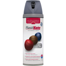 Plasti-kote 23102 400ml Premium Spray Paint - Matt Grey