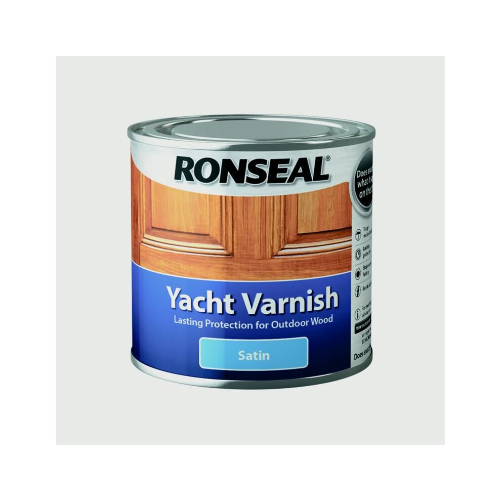 Ronseal 30241 Exterior Yacht Varnish Satin 250ml