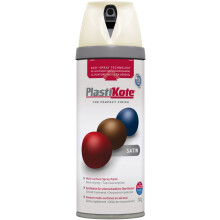 Plasti-Kote PKT22102 Twist & Spray Satin Porcelain 400ml