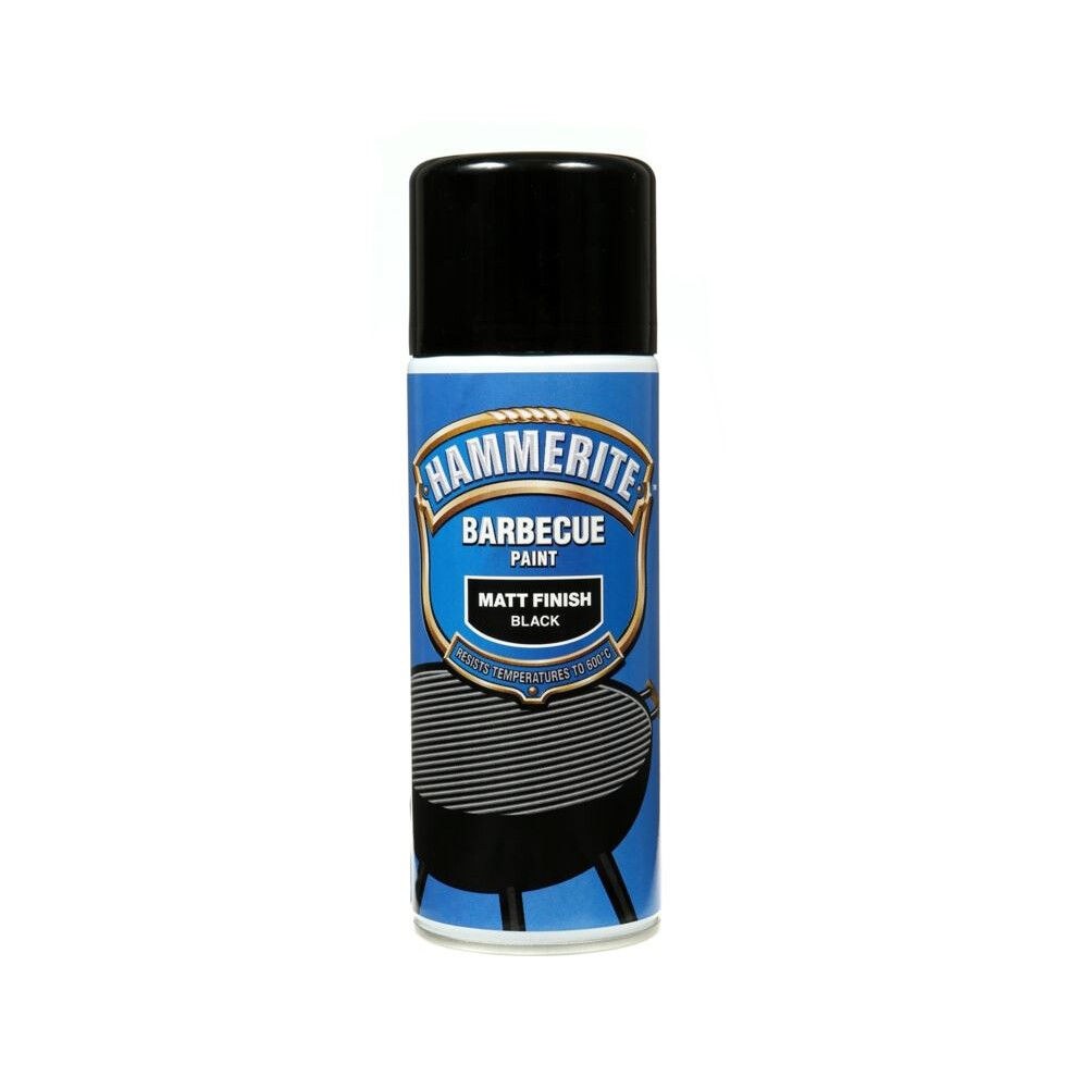Hammerite BBQBLAERO BBQ Paint Aerosol Black Matt 400ml