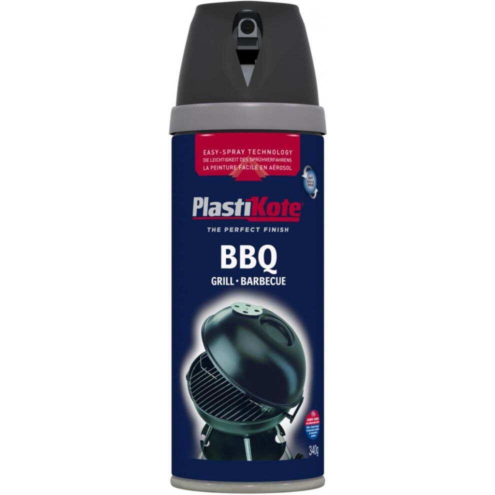 Plasti-Kote PKT26020 BBQ Twist & Spray Black 400ml