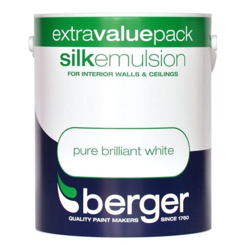 Berger Silk Emulsion Brilliant White 3L