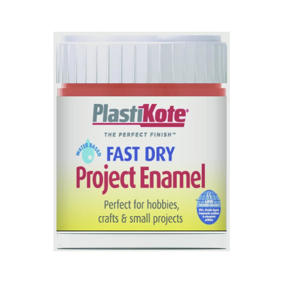 Plasti-Kote PKTB13W Fast Dry Enamel Paint B13 Bottle Insignia Red 59ml