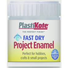 Plasti-Kote PKTB35W Fast Dry Enamel Paint B35 Bottle Chrome 59ml
