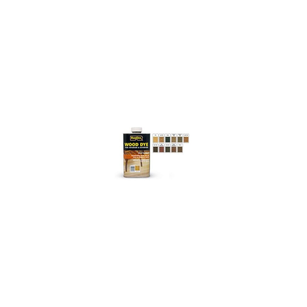 Rustins Wdbm250 Wood Dye Mahogany 250Ml Brown