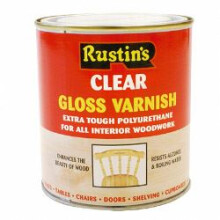 Rustins - Polyurethane Gloss Varnish 500ml - Clear