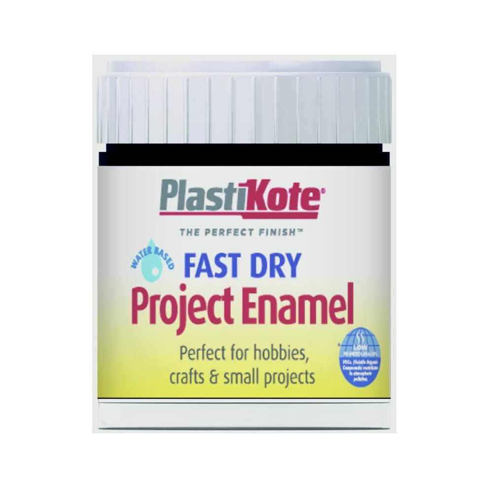 Plasti-Kote PKTB1W Fast Dry Enamel Paint B1 Bottle Black Gloss 59ml
