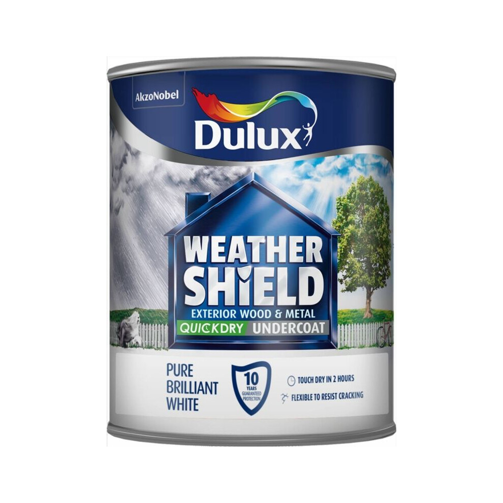 Dulux Weathershield Quick Dry Flex Undercoat 750Ml White