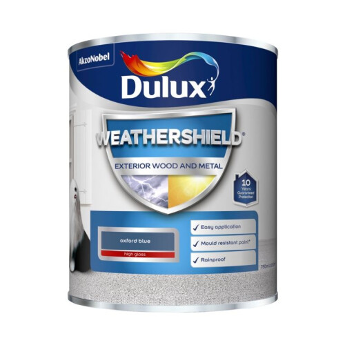 Dulux Dulux Weathershield Exterior Gloss Oxford Blue 750ml 2