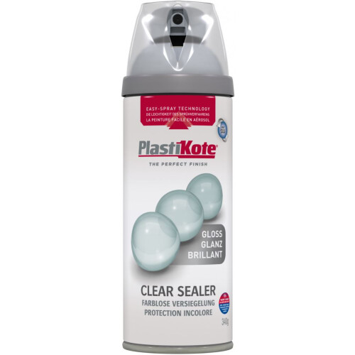 Plasti-kote 24000 400ml Premium Spray Paint Gloss - Clear Acrylic
