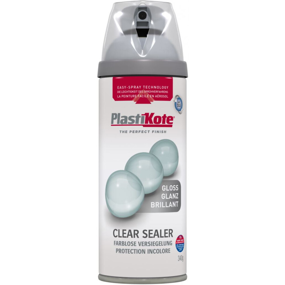 Plasti-kote 24000 400ml Premium Spray Paint Gloss - Clear Acrylic