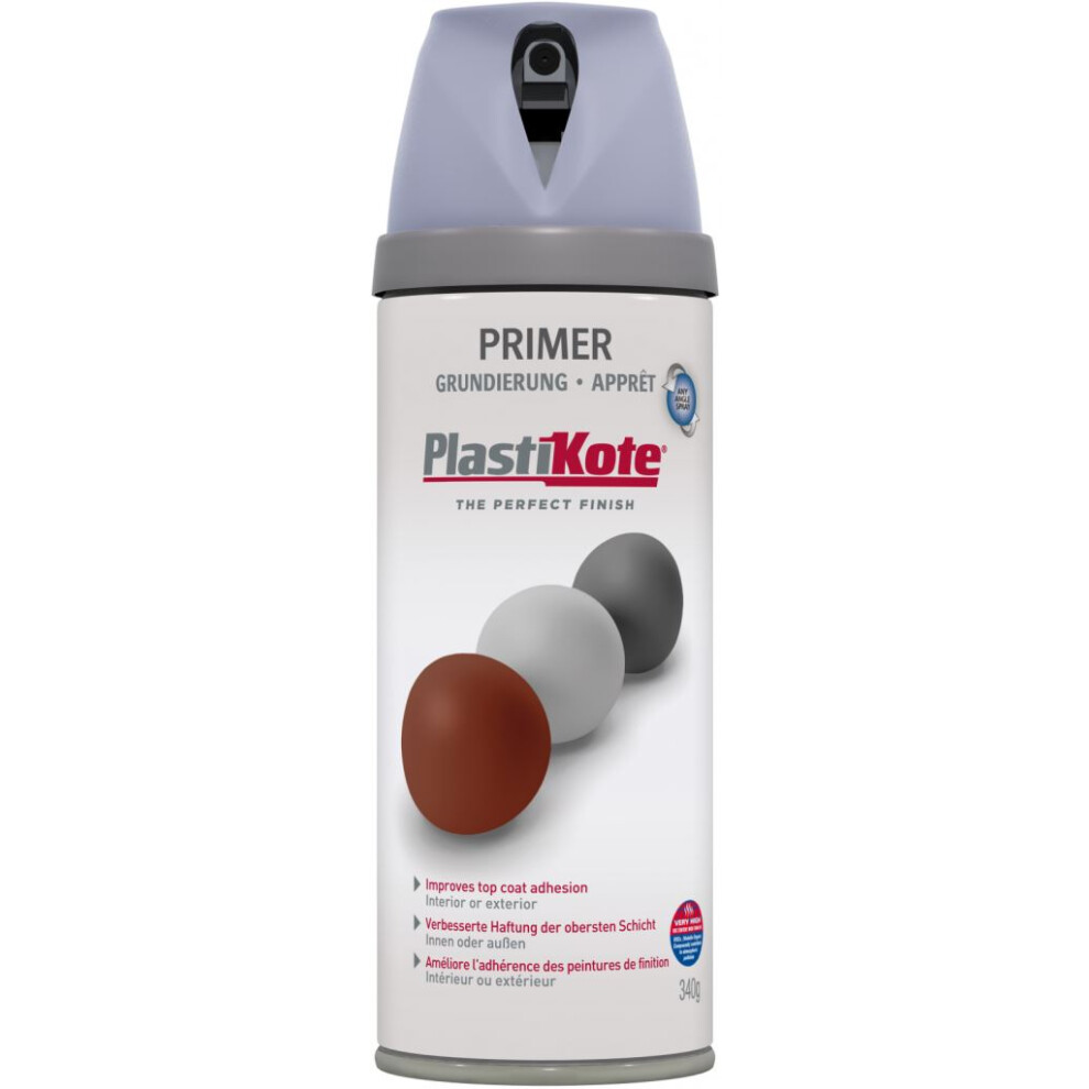Plasti-Kote PKT25003 Primer Spray Grey 400ml