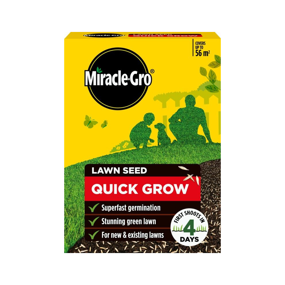 Miracle-Gro - Evergreen - Lawn Seed - Quick Grow - 1.68Kg