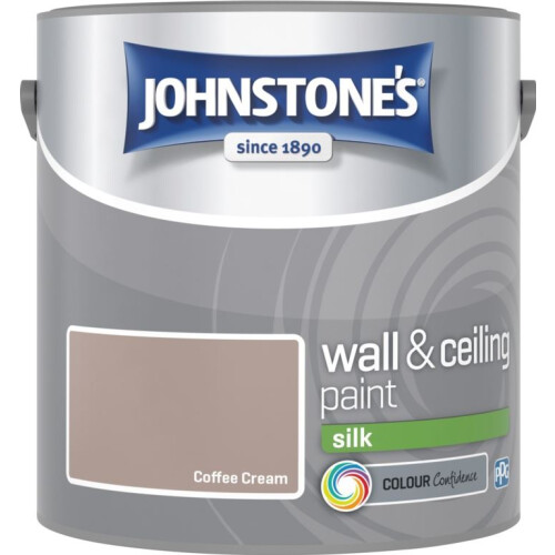 Johnstone's (Coffee Cream, 2.5l) Johnstones Silk Emulsion Paint
