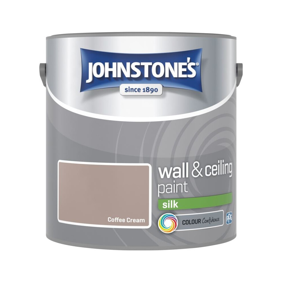 (Coffee Cream, 2.5l) Johnstones Silk Emulsion Paint