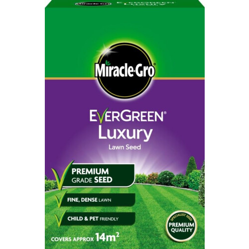 Miracle-Gro Miracle-Gro Evergreen Fine Lawn Luxury Grass Seed No Rye 14m2 Coverage 420g 2