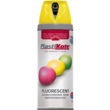 Plasti-Kote PKT1901 Twist & Spray Fluorescent Yellow 400ml