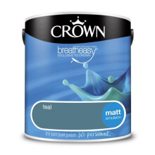 (Teal, 2.5L) Crown Matt Breatheasy Solvent Free - Smoked Glass - 2.5L