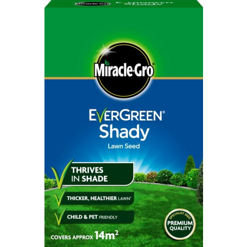 Miracle-Gro Miracle-Gro Evergreen Shady Area Premium Lawn Seed 14m2 Coverage 420g