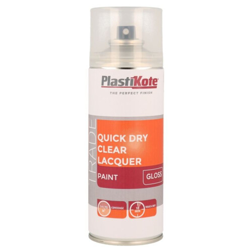 PlastiKote PlastiKote - Quick Dry Clear Lacquer 400ml - Gloss