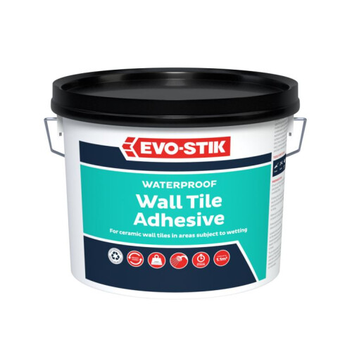 Evo-Stik 30811582 Waterproof Wall Tile Adhesive 1 Litre 1