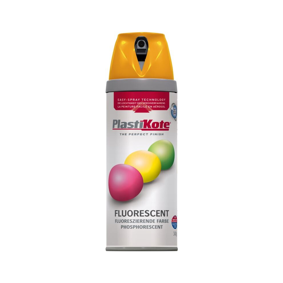 Plasti-Kote Pkt1902 Twist & Spray Fluorescent Orange 400Ml 5055018140533