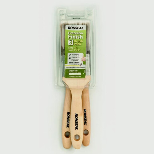 Ronseal Ronseal Precision Finish Brush Pack 3 2