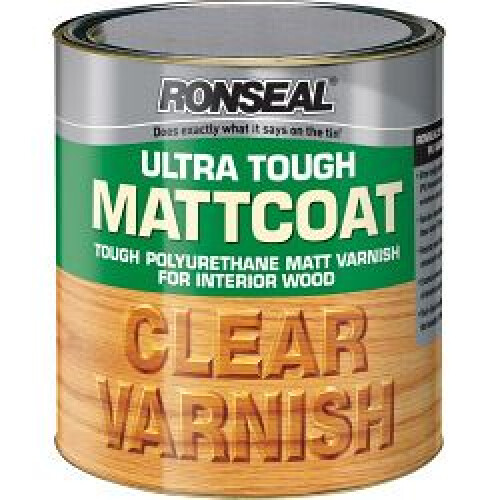 Ronseal UTVMC250 250ml Ultra Tough Internal Clear Mattcoat Varnish