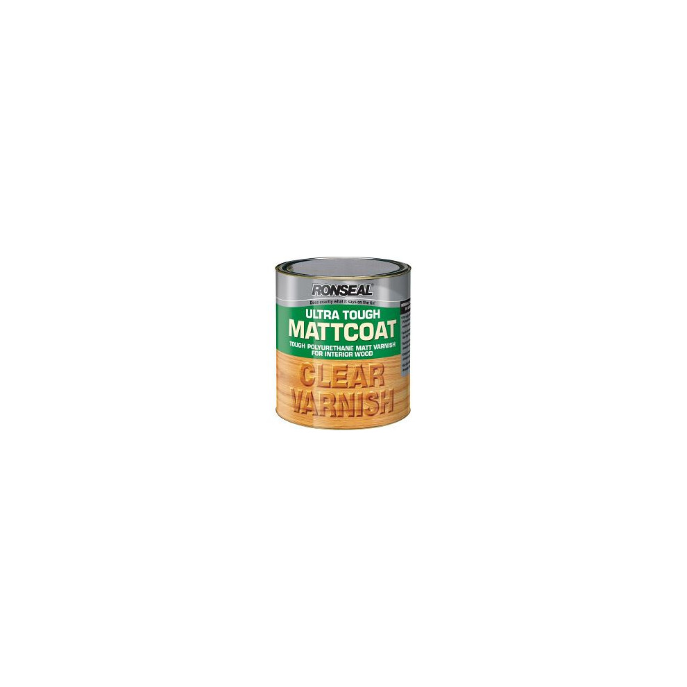 Ronseal UTVMC250 250ml Ultra Tough Internal Clear Mattcoat Varnish