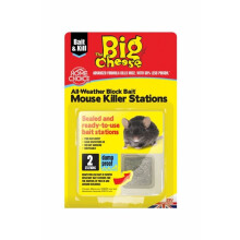 The Big Cheese All-Weather Block Bait Ii Mouse Killer Stati - Twin Pack [STV210]