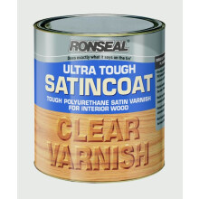 Ronseal 9055 Ultra Tough Internal Clear Satincoat Varnish 750ml
