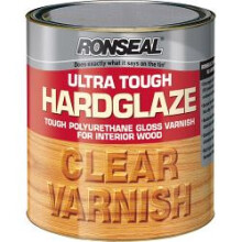 Ronseal 9008 Ultra Tough Hardglaze Internal Clear Gloss Varnish 250ml