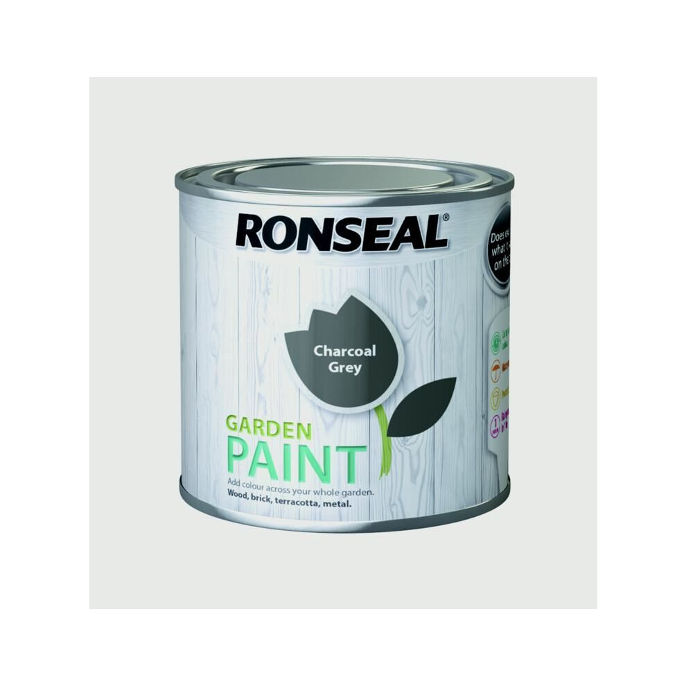 Ronseal 38262 Garden Paint Charcoal Grey 250ml