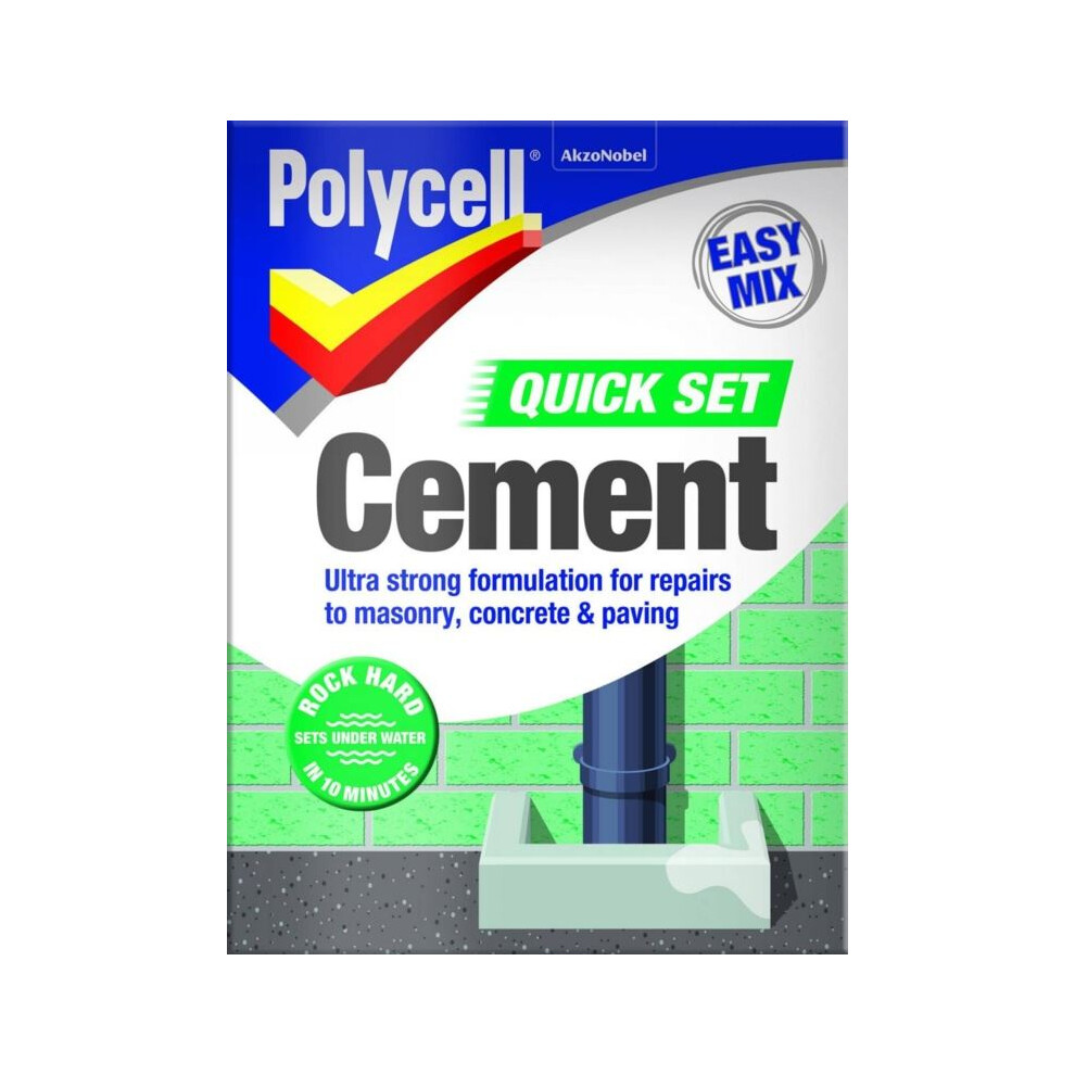 Polycell Quick Set Cement Polyfilla, 2 kg - Grey