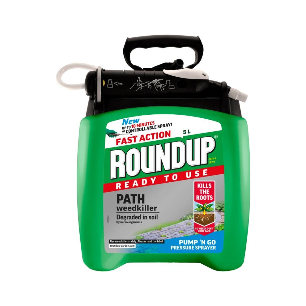 Roundup Ready to Use Path Weedkiller 5L Pump