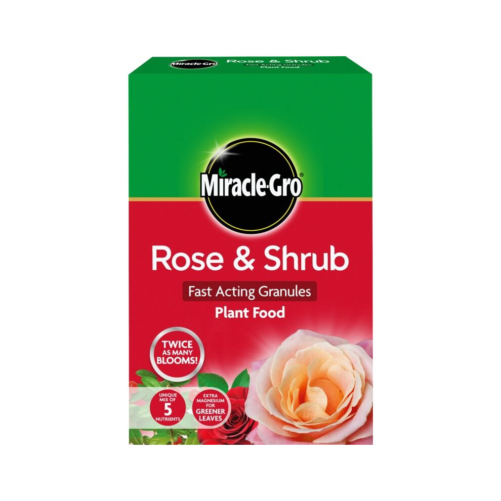 Miracle-Gro Rose and Shrub Fast Acting Granules Plant Food Carton, 3 kg