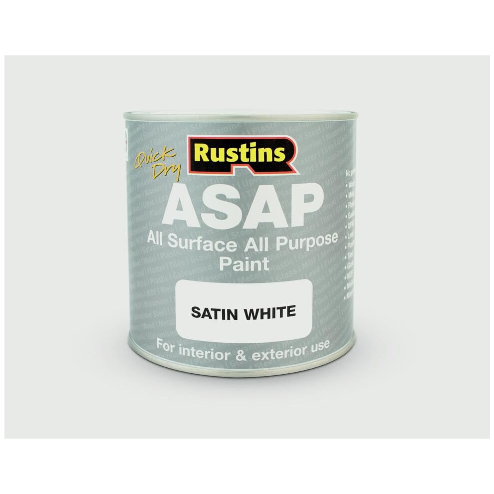 Rustins ASAPWH250 ASAP Paint White 250Ml
