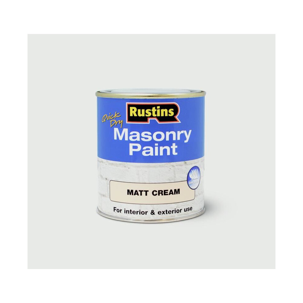 Rustins MASPC250 Quick Dry Masonry Paint Cream 250ml