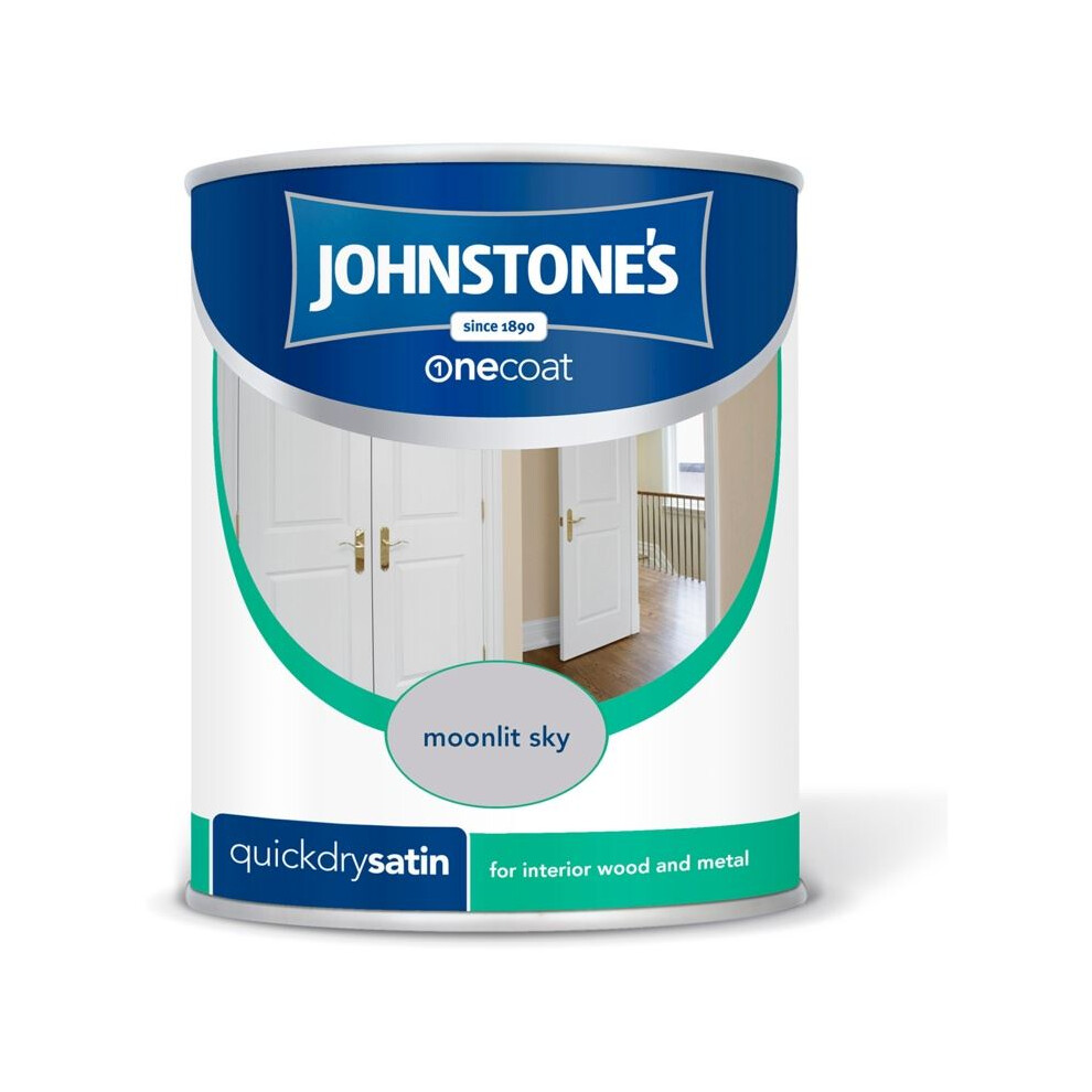 (Moonlit Sky) Johnstones One Coat Quick Dry Satin Paint - Colours