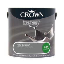 (City Break) Crown Silk Paint Emulsion Walls & Ceilings 2.5L