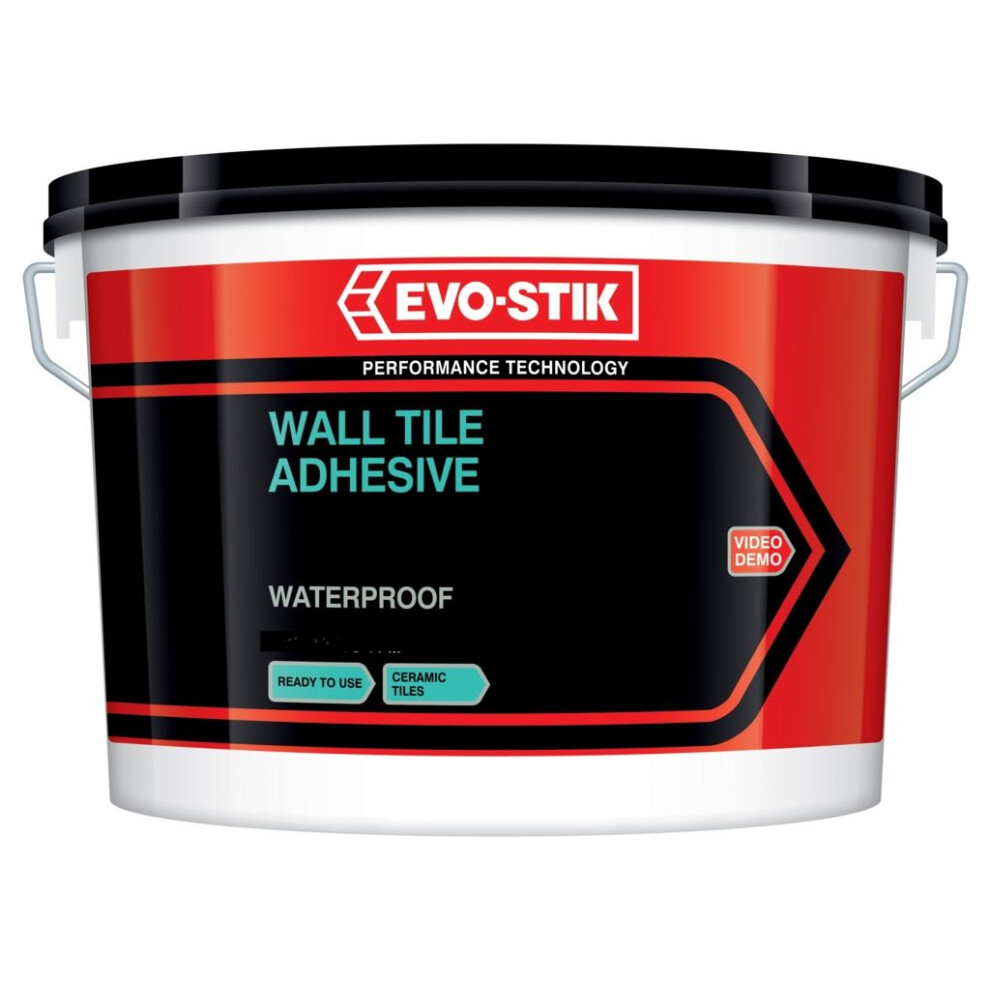 Evo-Stik 30812624 Mould Resistant Wall Tile Adhesive & Grout 5 Litre